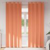 vidaXL Rideaux occultants avec anneaux 2 pcs Couleur terre cuite