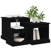 vidaXL Tables basses 3 pcs noir bois d'ing&eacute;nierie