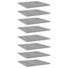 vidaXL Panneaux de biblioth&egrave;que 8 pcs gris b&eacute;ton bois d&rsquo;ing&eacute;nierie