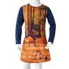 Robe pour enfants &agrave; manches longues bleu marine 140