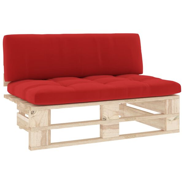 vidaXL Canap&eacute; central palette de jardin bois de pin impr&eacute;gn&eacute;