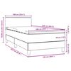 vidaXL Sommier &agrave; lattes de lit et matelas et LED vert fonc&eacute; 100x220cm velours