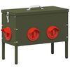 vidaXL Mangeoire pour poules Vert olive 41,5 x 20,5 x 33 cm