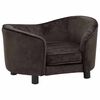 vidaXL Canap&eacute; pour chien Marron 69x49x40 cm Peluche