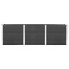 vidaXL Lit sur&eacute;lev&eacute; de jardin Gris 300x50x91 cm WPC