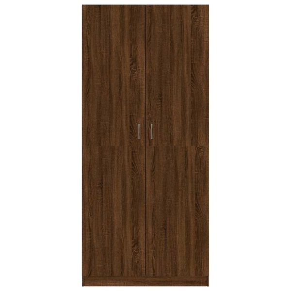 vidaXL Garde-robe Ch&ecirc;ne marron 90x52x200 cm Bois d'ing&eacute;nierie