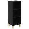 vidaXL Buffet Ch&ecirc;ne noir 34,5 x 32,5 x 90 cm Bois d'ing&eacute;nierie