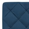 vidaXL Cadre de lit sans matelas bleu 100x200 cm tissu