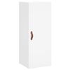 vidaXL Buffet haut Blanc 34,5x34x180 cm Bois d'ing&eacute;nierie