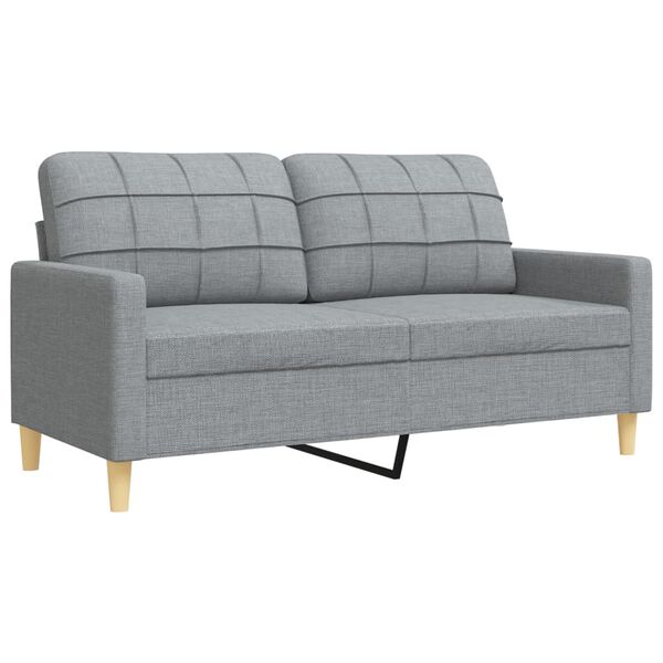 vidaXL Ensemble de canap&eacute;s 3 pcs repose-pied et coussins d&eacute;coratifs