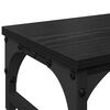 vidaXL Support de moniteur Ch&ecirc;ne noir 85 x 23 x 15,5 cm