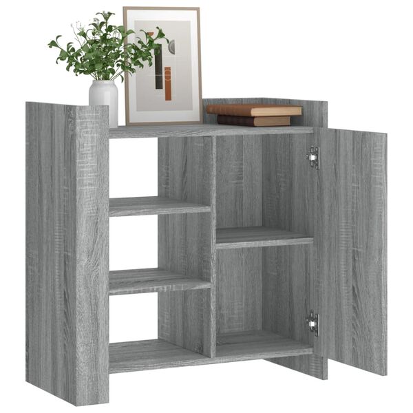 vidaXL Buffet sonoma gris 73,5x35x75 cm bois d'ing&eacute;nierie