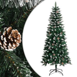 vidaXL Sapin de No&euml;l artificiel avec support Vert 150 cm PVC