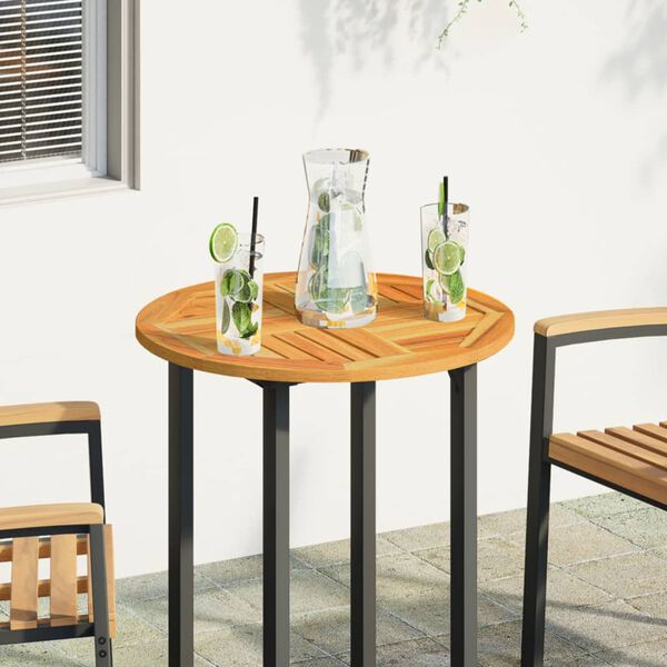vidaXL Dessus de table &Oslash;60x2 cm rond bois massif d'acacia