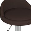 vidaXL Chaises pivotantes &agrave; manger lot de 6 marron similicuir