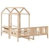 vidaXL Ensemble de lit de jour et de banc avec toit sans matelas