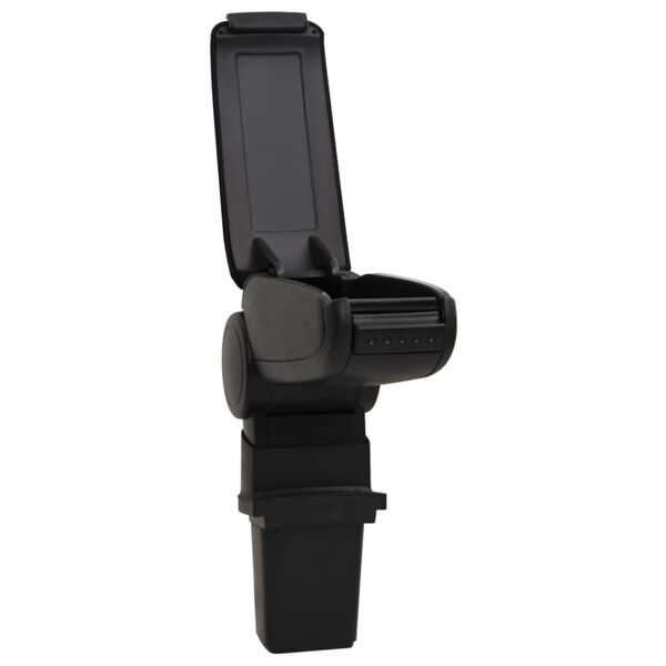 vidaXL Accoudoir de voiture noir 12x32x(34-50) cm ABS