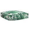 vidaXL Set de coussins de palette Floral 2 pcs Motif Feuille Verte