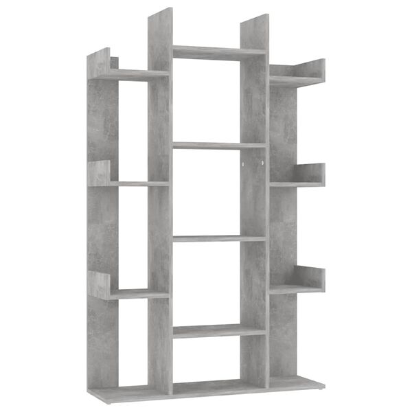vidaXL Biblioth&egrave;que Gris b&eacute;ton 86x25,5x140 cm Bois d&rsquo;ing&eacute;nierie