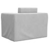 vidaXL Canap&eacute;-lit pour enfants Gris clair Peluche douce