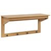 vidaXL Porte-manteau Hill Marron miel 90 x 35 x 41,5 cm