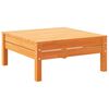 vidaXL Salon de jardin 5 pcs avec coussins cire marron bois pin massif