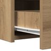 vidaXL Table de Toilette Marron 60 x 40 x 70 cm Bois d'ing&eacute;nierie