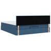 VidaXL Cadre de lit ottoman avec matelas bleu 160x200 cm tissu