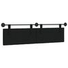 vidaXL T&ecirc;te de lit suspendue Noir 190 x 55 x 7 cm Velours