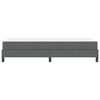 vidaXL Lit &agrave; ressorts avec matelas Gris fonc&eacute; 100 x 200 cm tissu