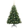 vidaXL Sapin de No&euml;l artificiel avec 150 LED Vert 120 cm PE et PVC