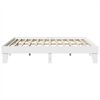 vidaXL Cadre de lit sans matelas blanc 200x200 cm bois massif de pin