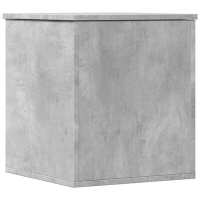 vidaXL Boîte de rangement gris béton 40x42x46 cm bois d'ingénierie