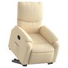 vidaXL Fauteuil inclinable Cr&egrave;me Tissu