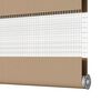 vidaXL Store z&egrave;bre marron sable largeur du tissu 120,9 cm polyester