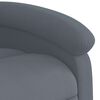 vidaXL Fauteuil de massage inclinable gris fonc&eacute; velours