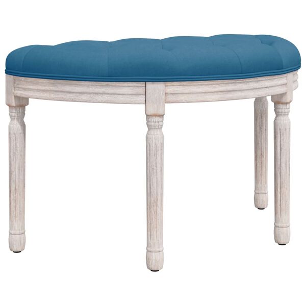 vidaXL Banc Bleu 81,5x41x49 cm Velours