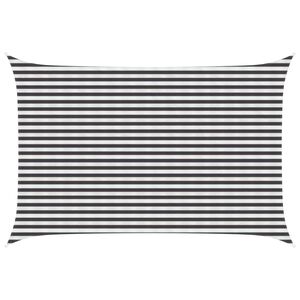 vidaXL Voile d'ombre 3 x 4,5 m HDPE Rectangulaire Anthracite et blanc