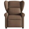 vidaXL Fauteuil inclinable électrique Marron Tissu