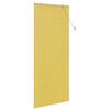 vidaXL Store enrouleur avec des rideaux Jaune 80 x 220 cm Bambou