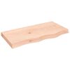 vidaXL Comptoir de salle de bain 80x40x(2-6) cm bois massif non trait&eacute;