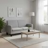 vidaXL Canap&eacute; &agrave; 2 places 135 x 65 x 76 cm Gris clair
