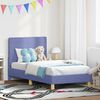 vidaXL Cadre de lit pour enfants avec t&ecirc;te de lit Bleu denim tissu