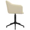 vidaXL Chaises pivotantes &agrave; manger lot de 6 Cr&egrave;me Velours