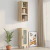 vidaXL Armoire murale Ch&ecirc;ne sonoma 34,5x32,5x90 cm Bois d'ing&eacute;nierie