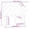 vidaXL T&ecirc;te de lit Gris 122,5x3x80,5 cm Bois massif de pin