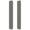 vidaXL Tête de lit avec oreilles Gris foncé 93x16x118/128 cm Tissu