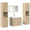vidaXL Ensemble de meubles de salle de bain 5 pcs ch&ecirc;ne sonoma