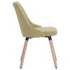 vidaXL Chaises &agrave; manger lot de 6 vert tissu