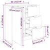 vidaXL Buffets 2 pcs Ch&ecirc;ne fum&eacute; 60x30x70 cm Bois d'ing&eacute;nierie